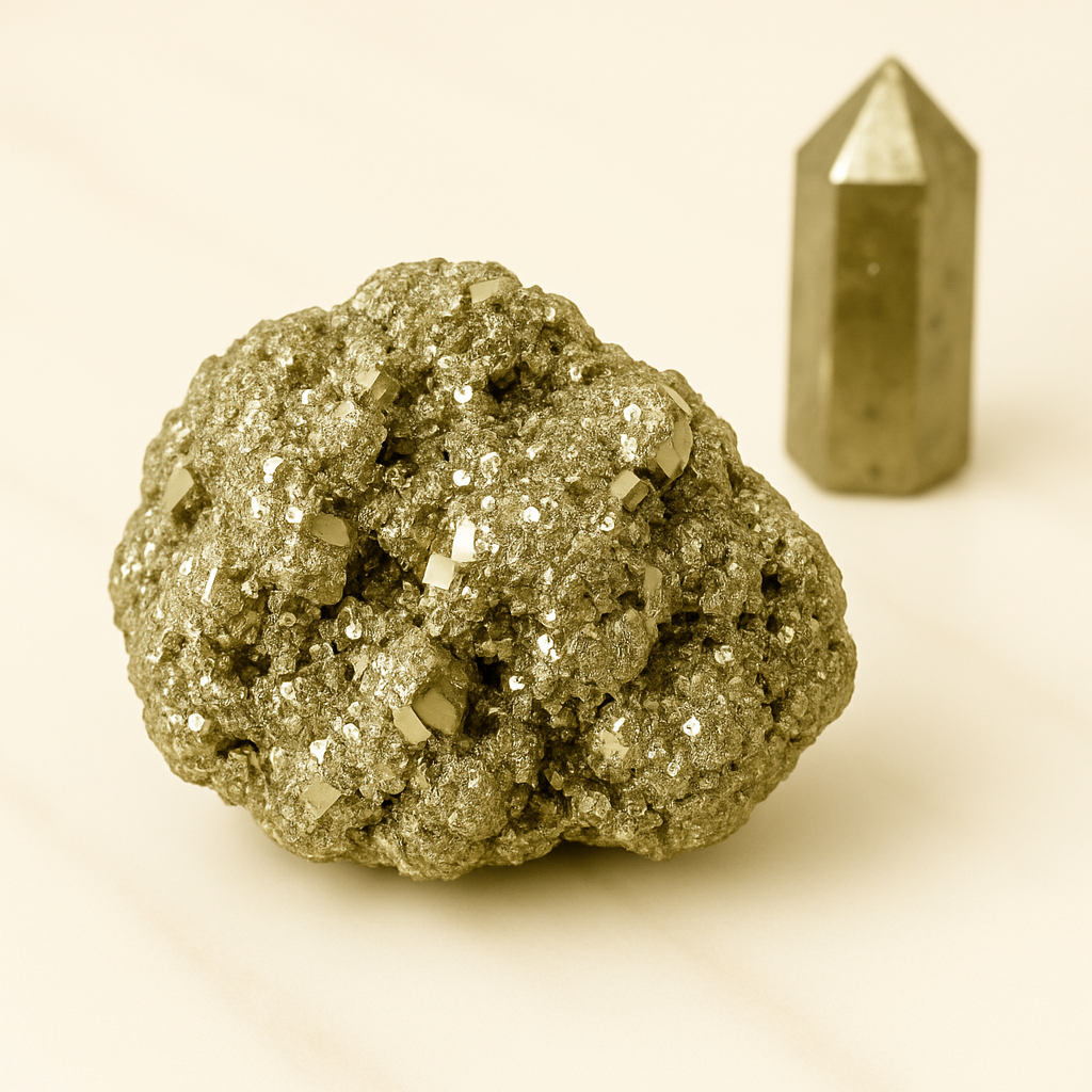Pyrite Crystal Chunk