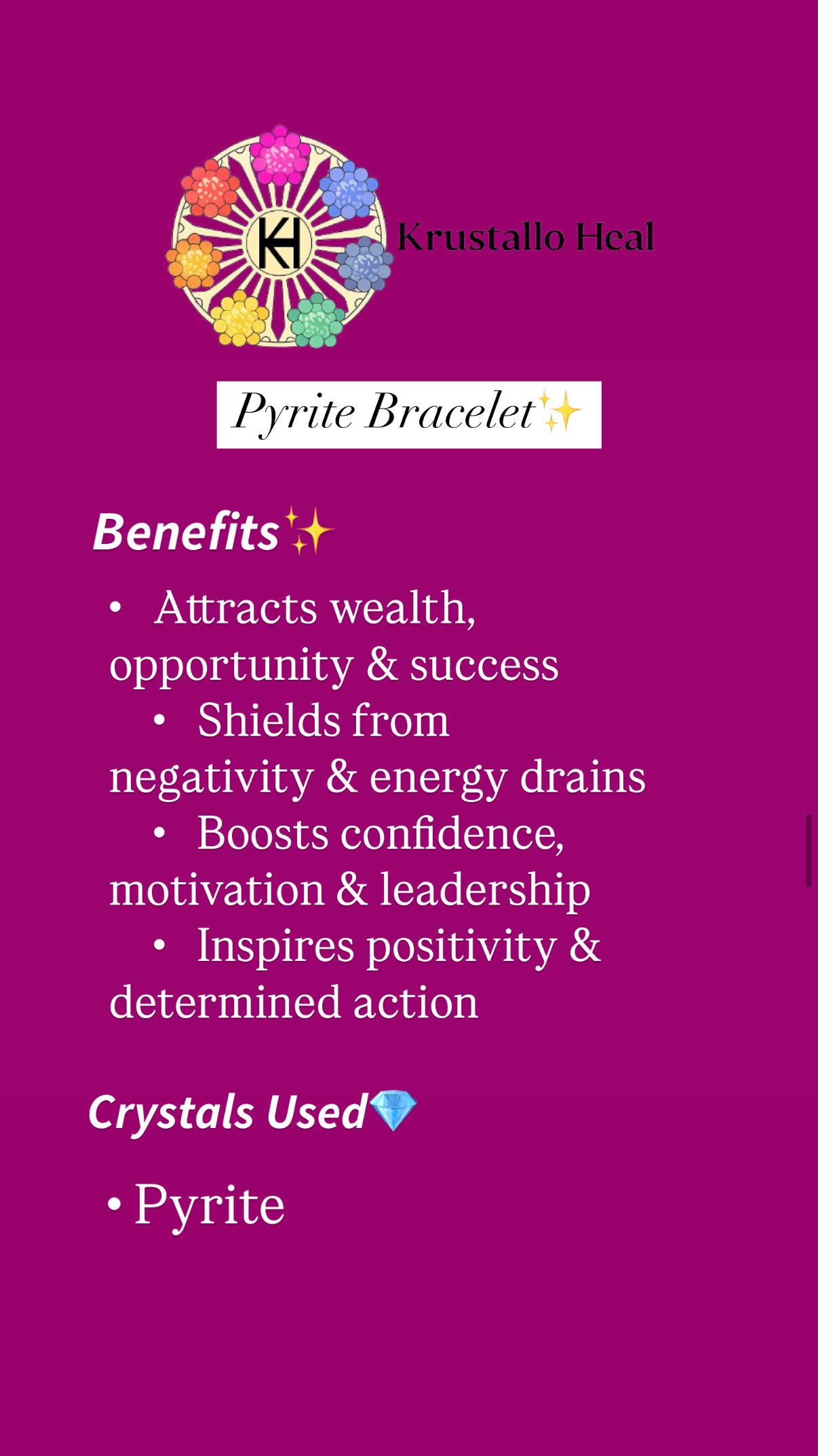 The Pyrite Power Pair – Pyrite Bracelet & Crystal Chunk