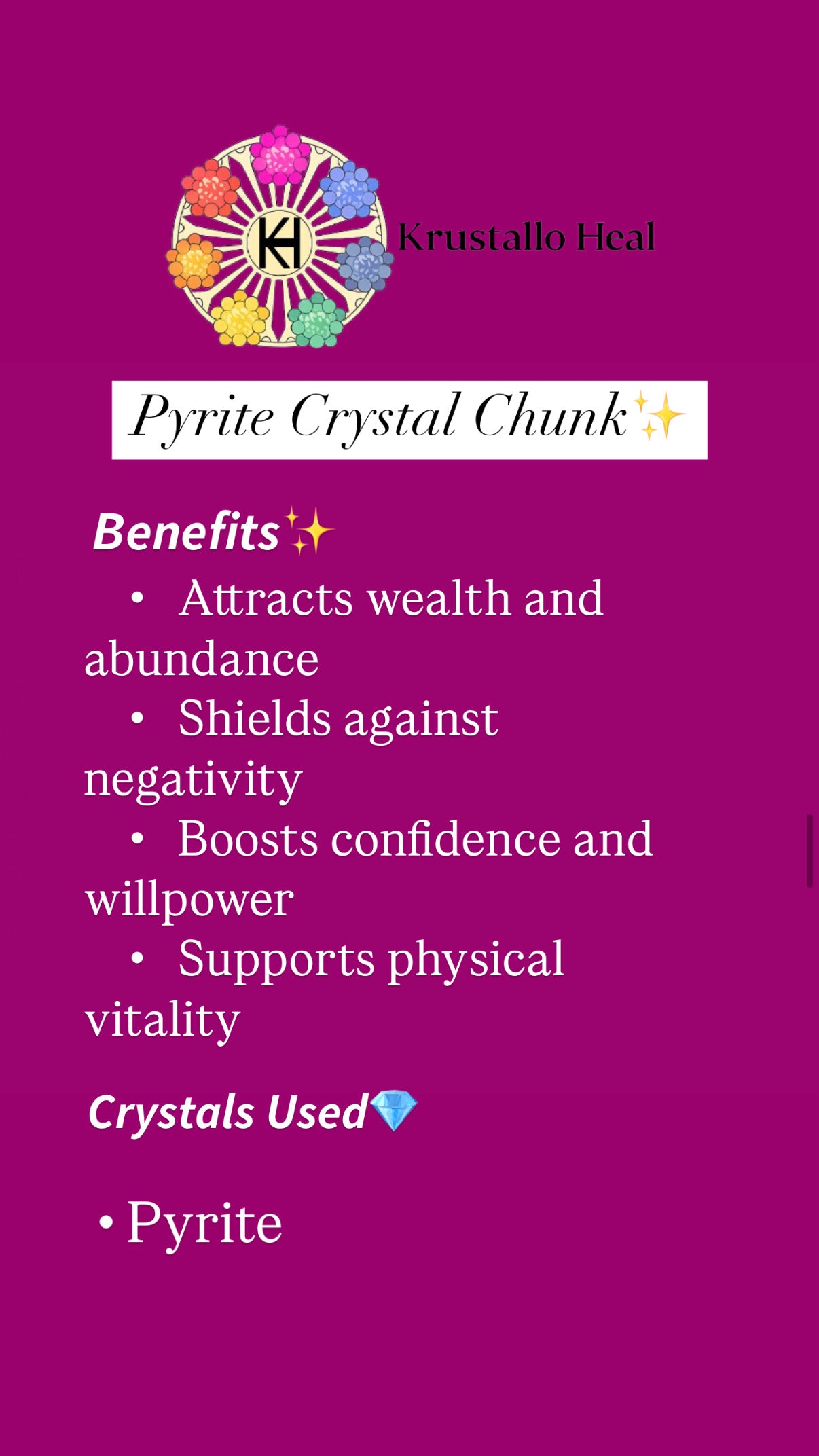 The Pyrite Power Pair – Pyrite Bracelet & Crystal Chunk