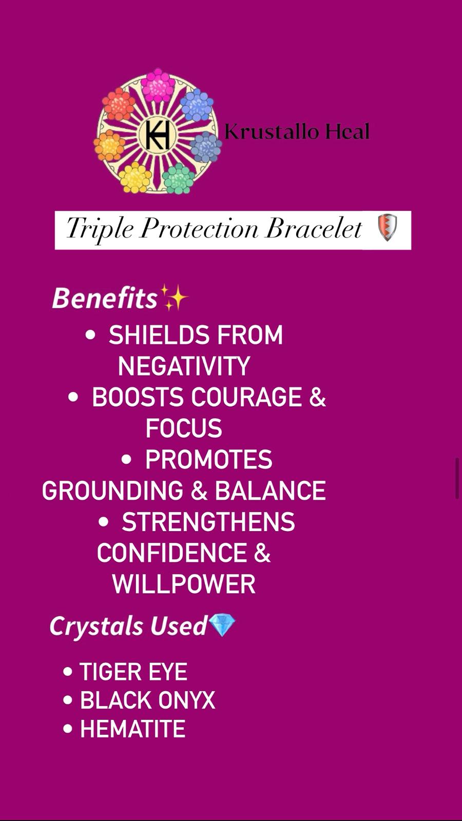 Triple Protection Bracelet