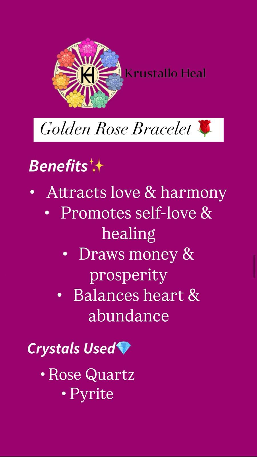 Golden Rose Bracelet