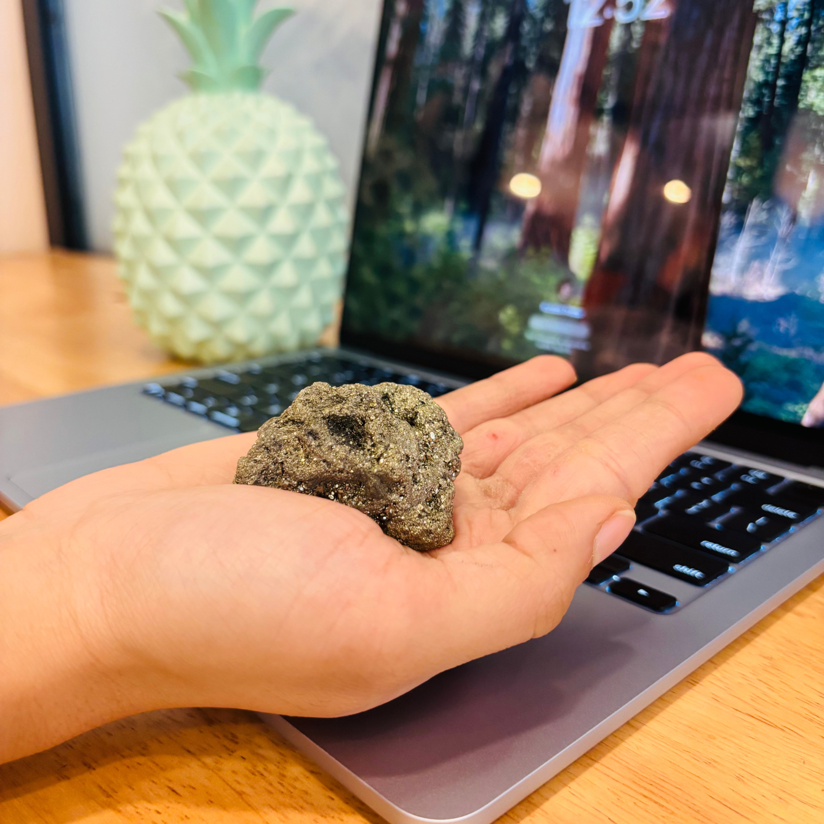 Pyrite Crystal Chunk